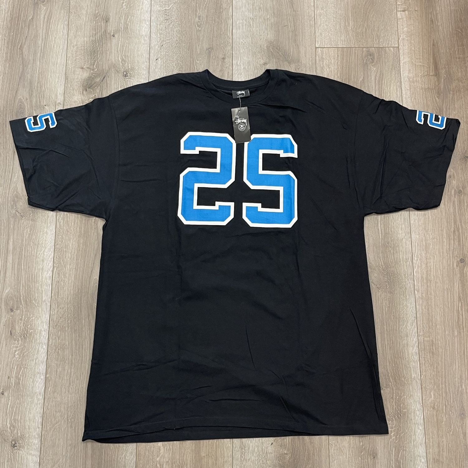 Stussy SS Jersey Tee Black Blue - New, Product Condition: Brand New, Clothing Size: XXL