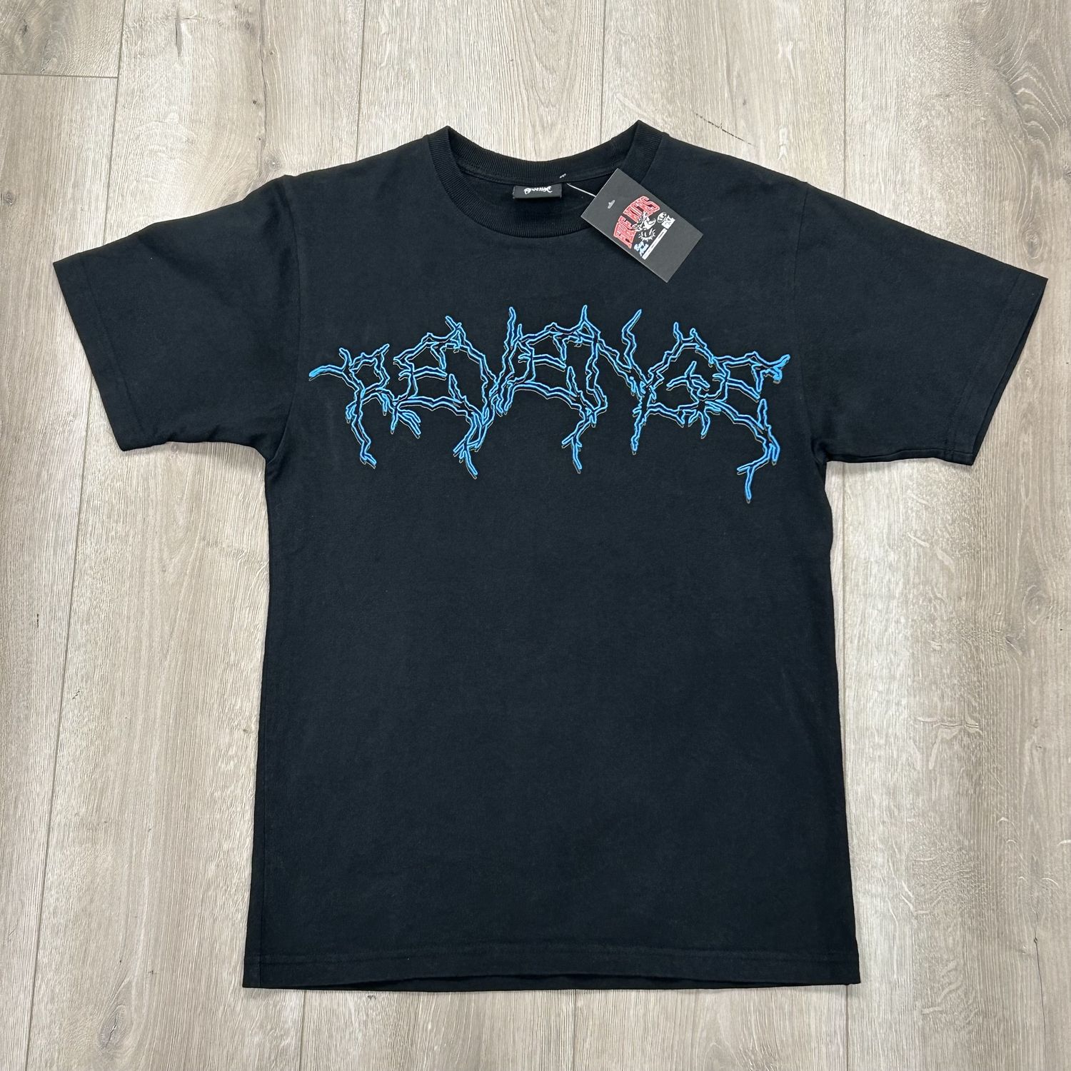 Revenge x Zillakami Blue Lighting Cerberus Tee - Pre Owned, Product Condition: Pre-Owned, Clothing Size: S