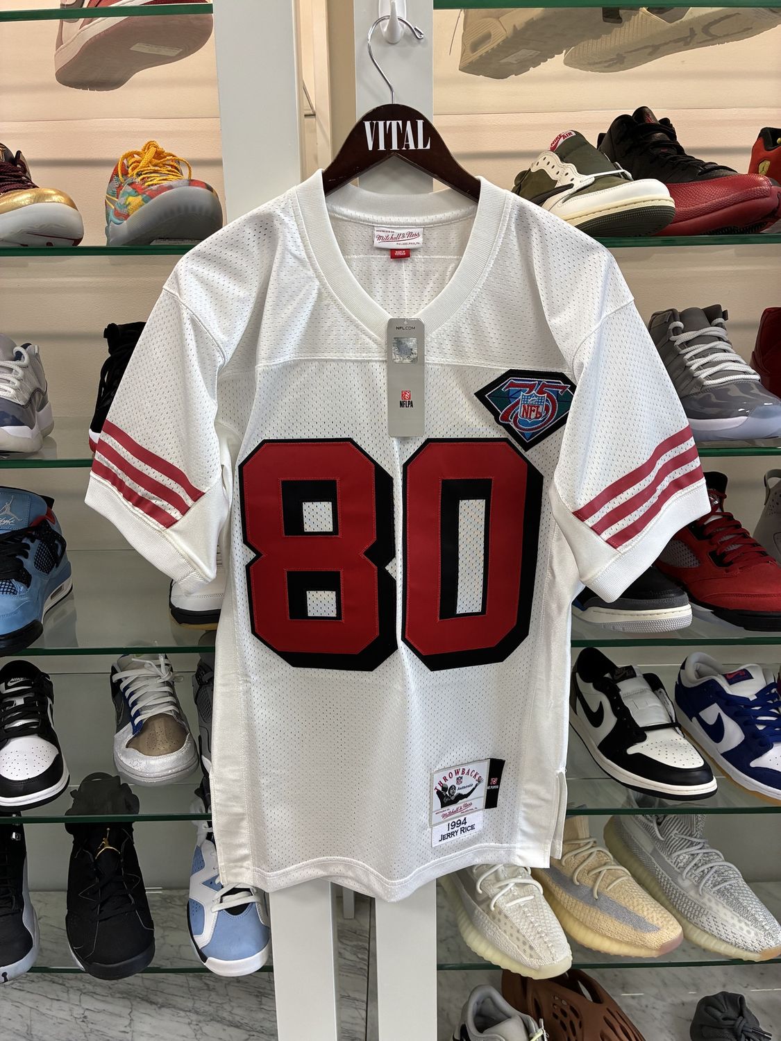 Men&#39;s Jerry Rice White San Francisco 49ers Authentic Jersey - New, Clothing Size: S, Product Condition: Brand New