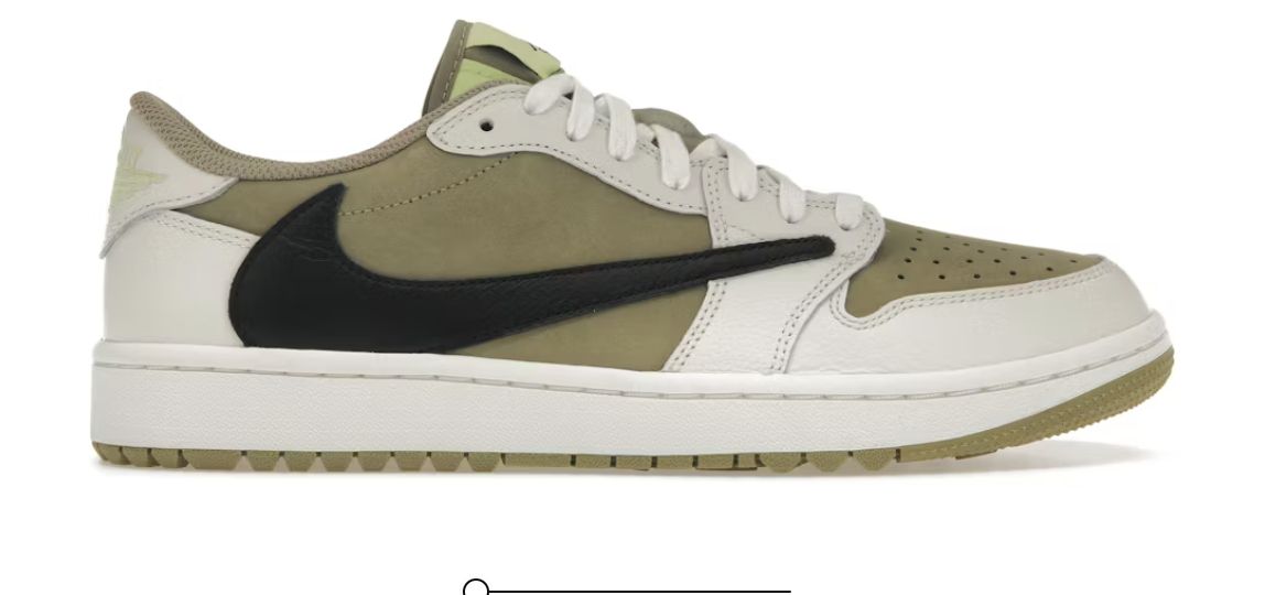 Jordan 1 Retro Low Golf Travis Scott Neutral Olive - Pre - Owned