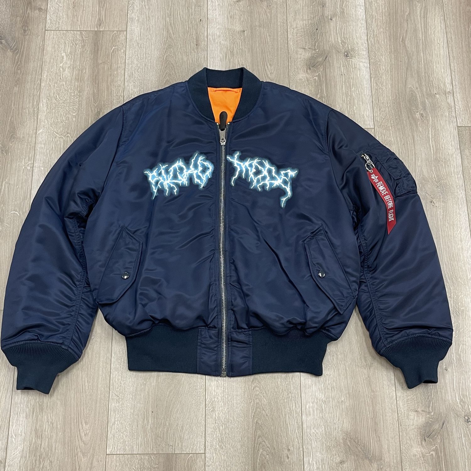 Travis Scott x Alpha Industries Sicko Mode Bomber Jacket - Pre-Owned, Clothing Size: XL, Product Condition: Pre-Owned
