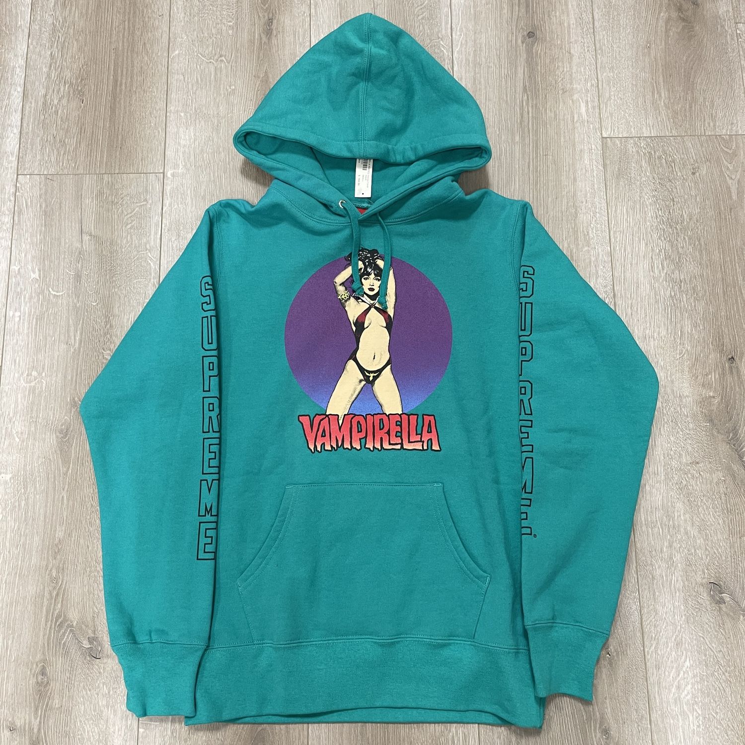 Supreme Vampirella Hooded Sweatshirt Aqua - New, Clothing Size: S, Product Condition: Brand New