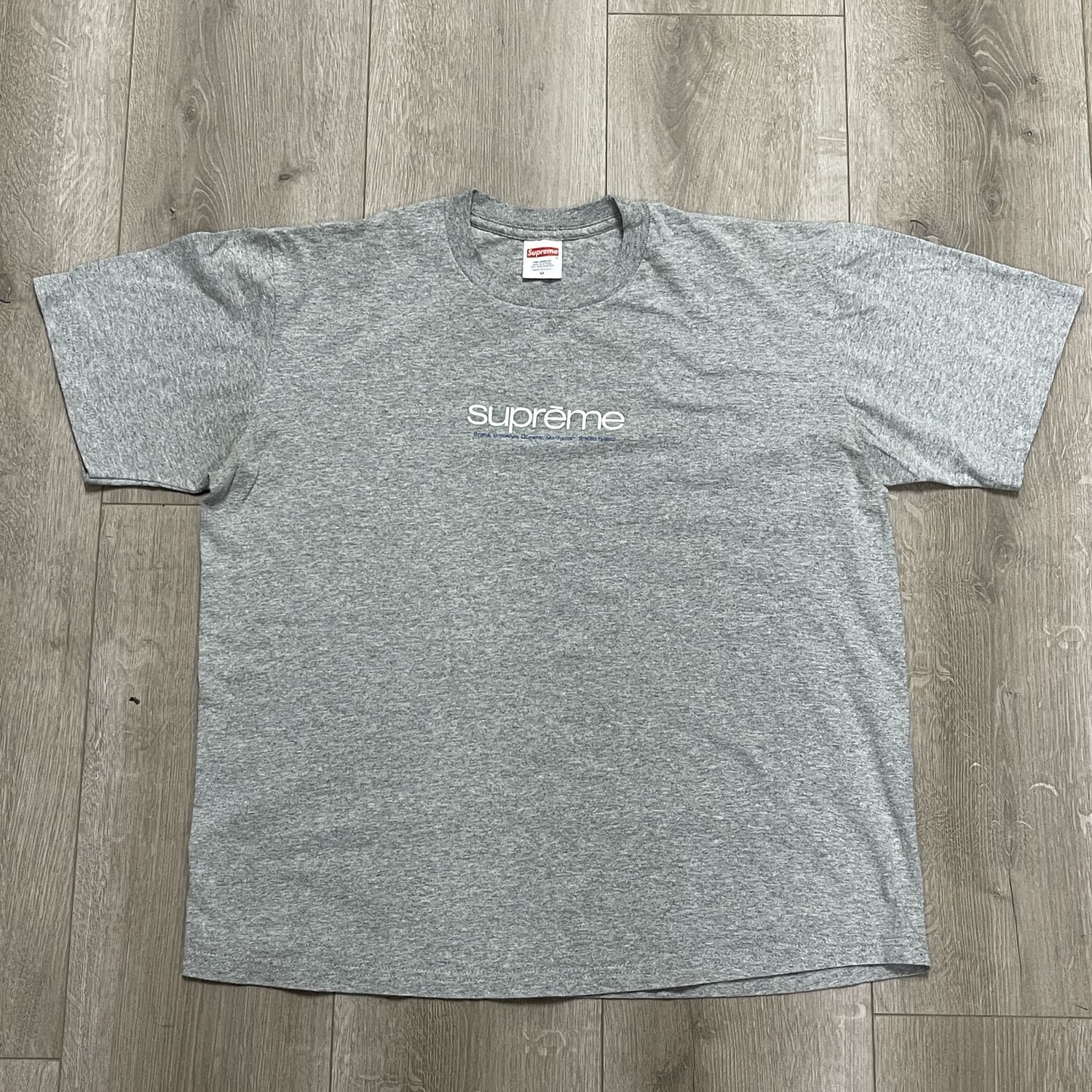 Supreme Boroughs DNU Heather Greg Tee - Pre-Owned, Clothing Size: M, Product Condition: Pre-Owned