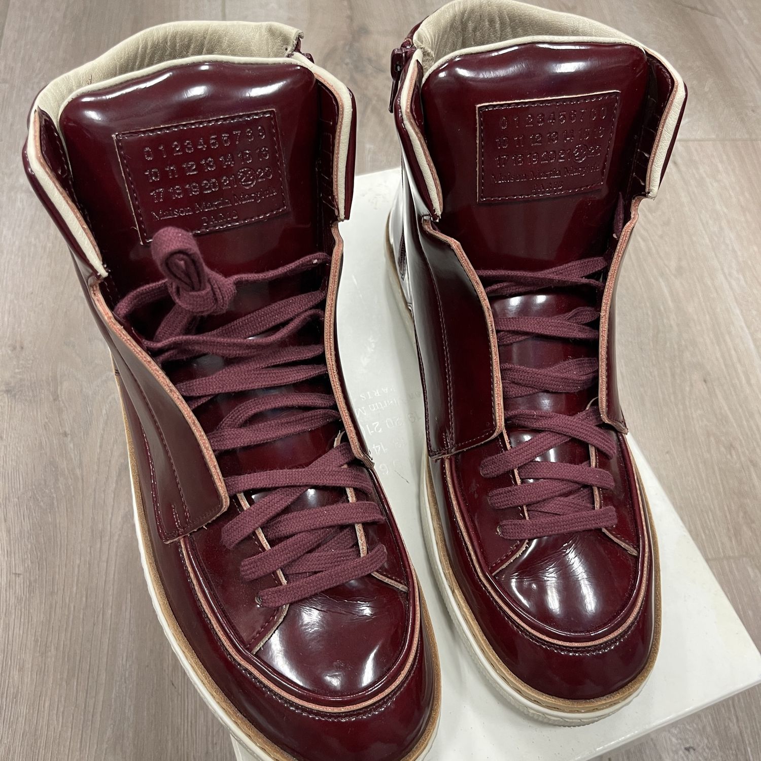 Maison Margiela Patent Leather Boot - Pre-Owned, Clothing Size: US M 10, Product Condition: Pre-Owned