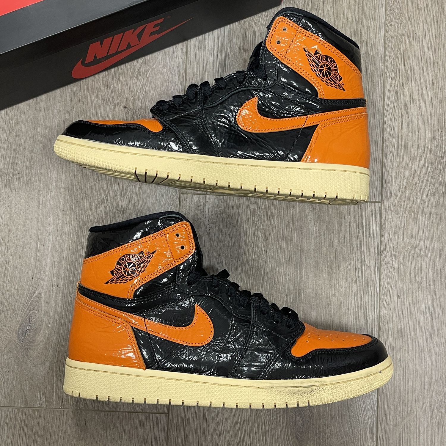 Jordan 1 Retro High Shattered Backboard 3.0 - Pre-Owned, Product Condition: Pre-Owned, Shoe Size: US M 9.5