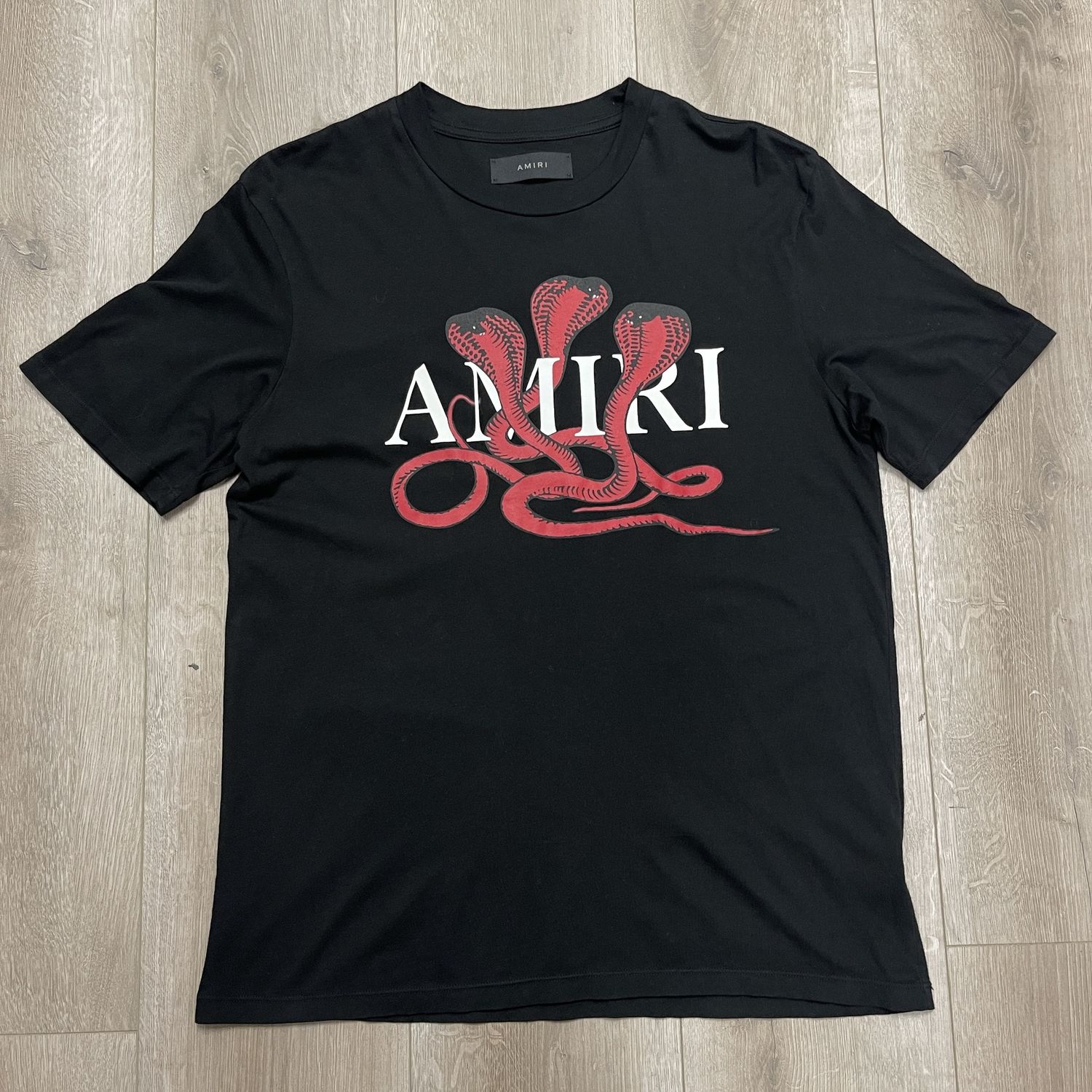 Amiri Snake Tee Black Red - Pre Owned