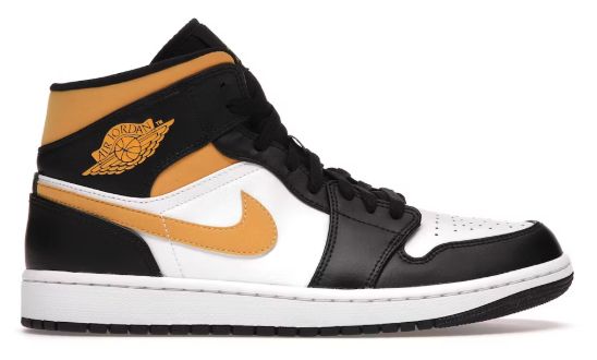 Jordan 1 Mid White Pollen Black - Brand New, Product Condition: Brand New, Shoe Size: US M 8.5