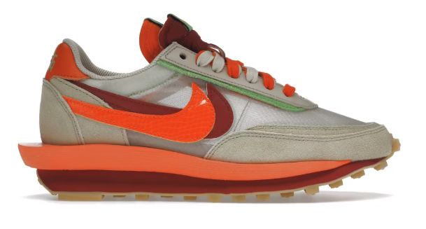 Nike LD Waffle sacai CLOT Kiss of Death Net Orange Blaze - New, Product Condition: Brand New, Shoe Size: US M 8.5