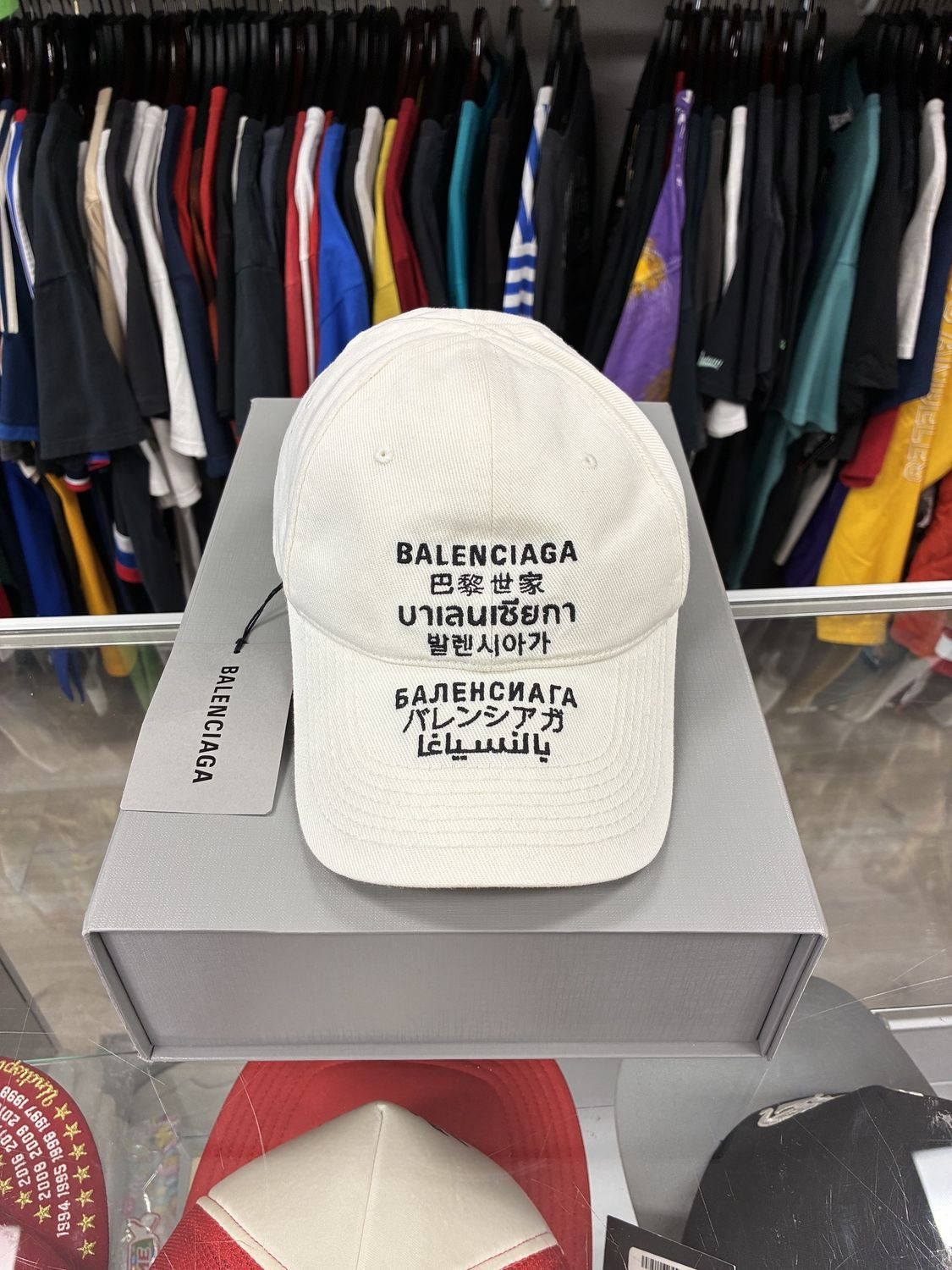Balenciaga Double Logo Cap White - New, Clothing Size: L, Price: 299.99
