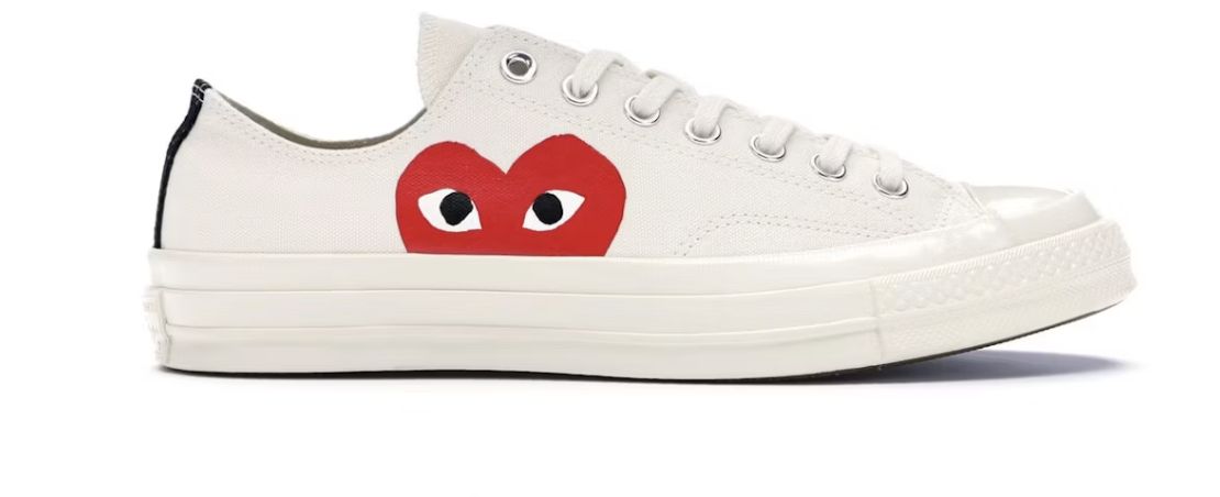 Converse Chuck Taylor All Star 70 Ox Comme des Garcons PLAY White - Brand New