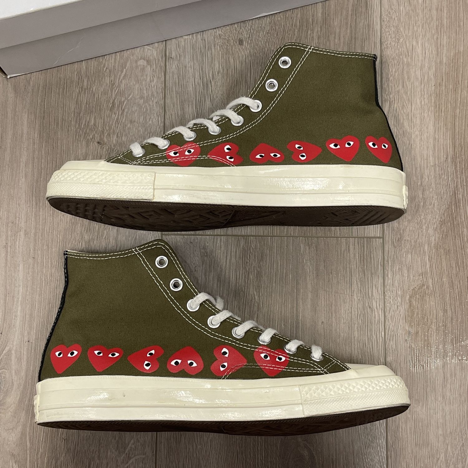 Comme Des Garcons Converse Brown - Pre-Owned, Product Condition: Pre-Owned, Shoe Size: US M 10