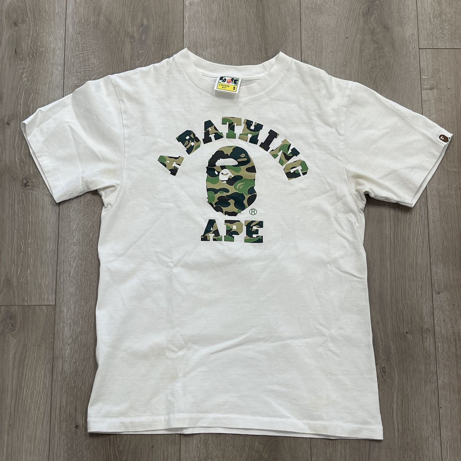 BAPE ABC Camo College Logo Tee - Pre Owned, Clothing Size: S, Product Condition: Pre-Owned