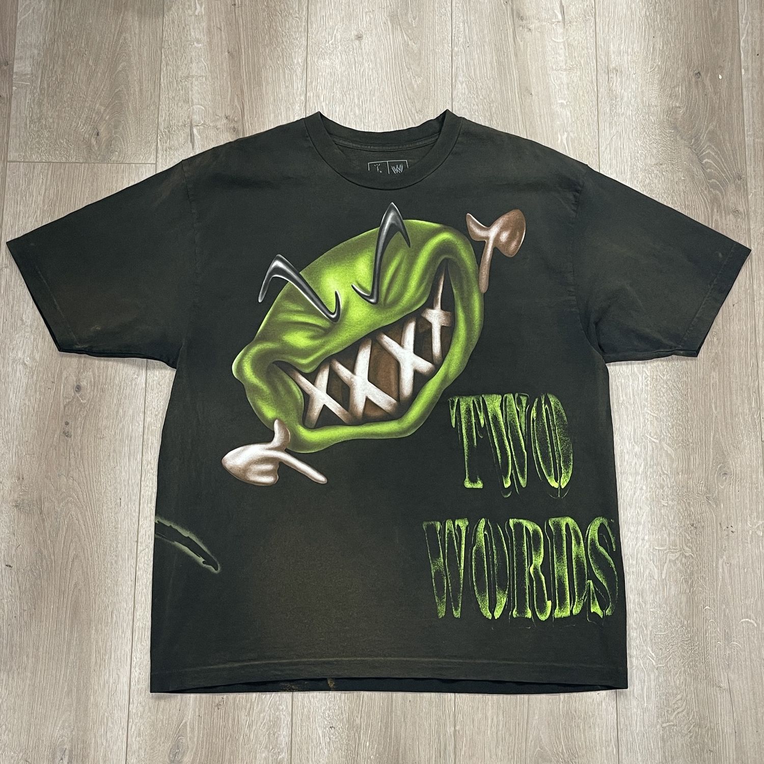 Travis Scott x WWE Two Words DX Tee Black - Pre Owned, Product Condition: Pre-Owned, Clothing Size: XL