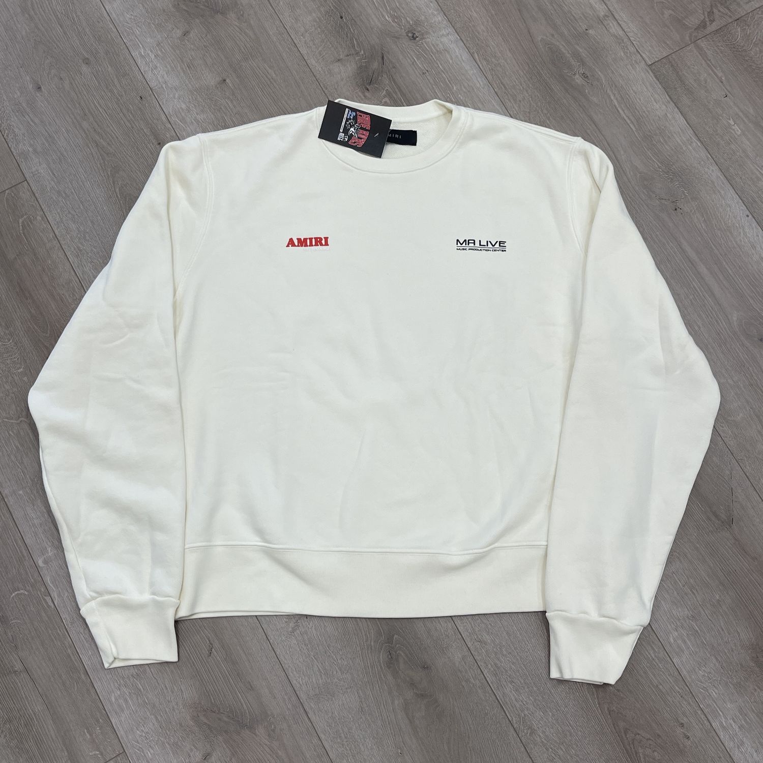 Amiri DJ Premier White Crewneck - New, Product Condition: Brand New, Clothing Size: M