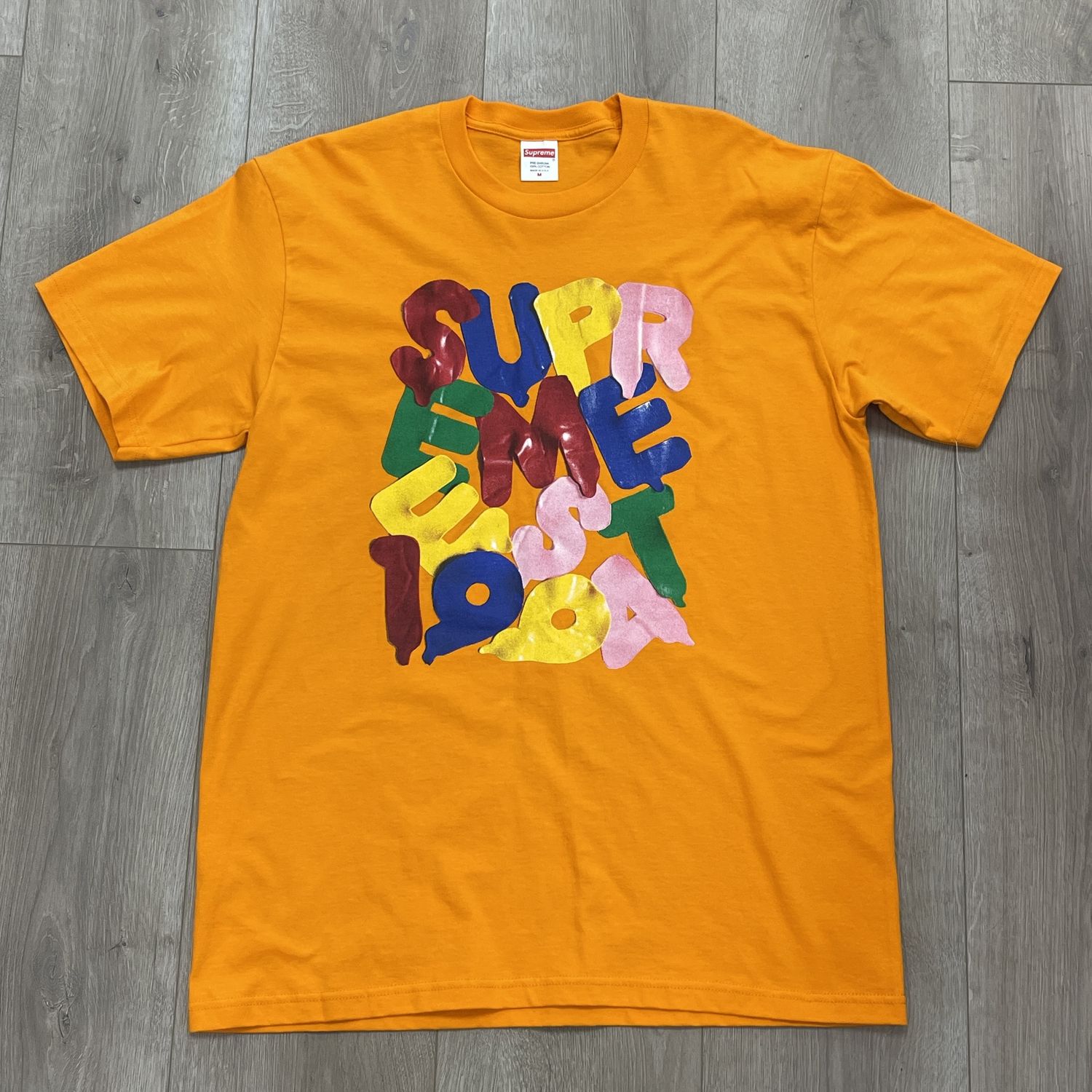 FW20 Supreme Balloons Tee Orange - New, Product Condition: Brand New, Clothing Size: M