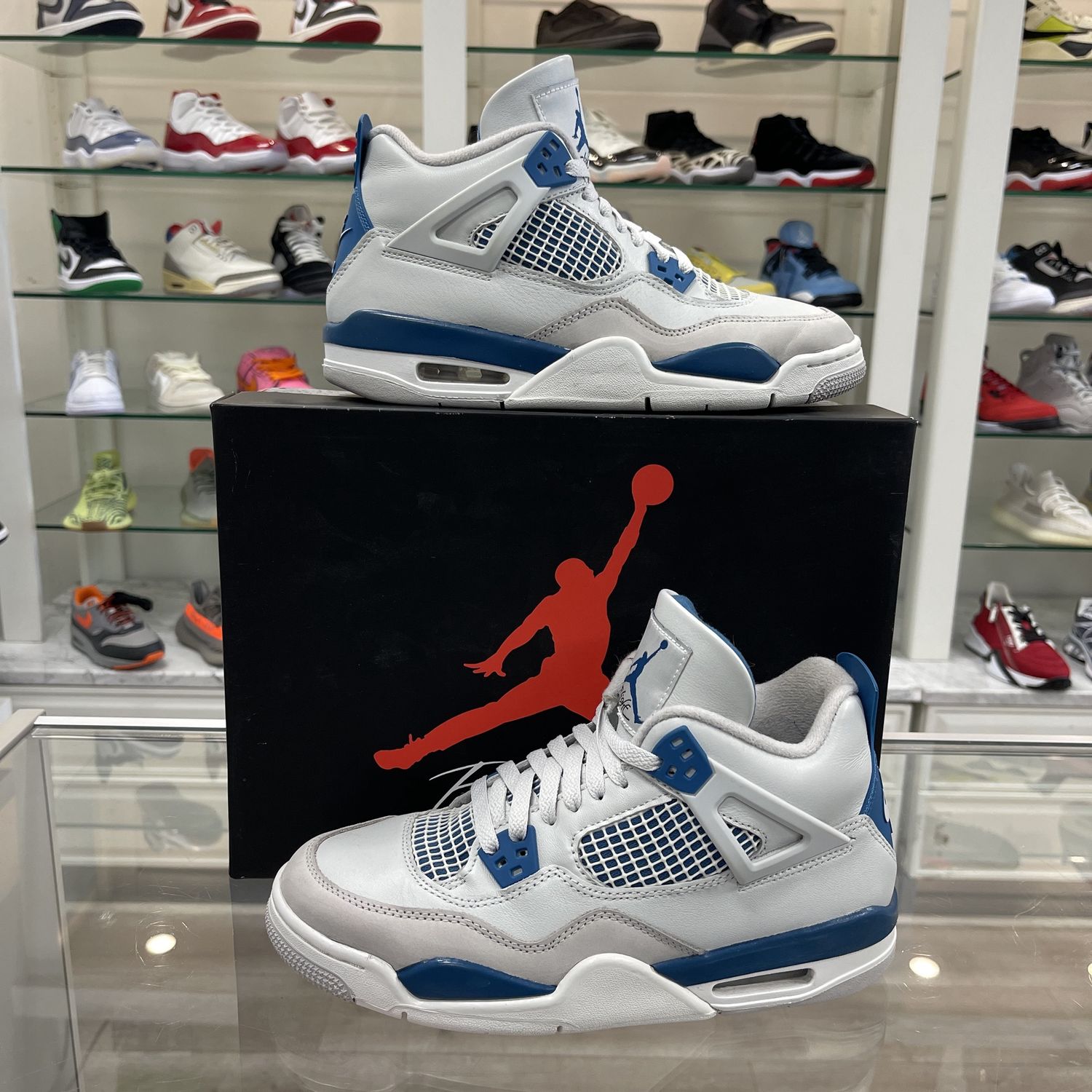 Jordan 4 Retro Military Blue (2024) (GS) - Pre-Owned, Product Condition: Pre-Owned, Shoe Size: US 7Y