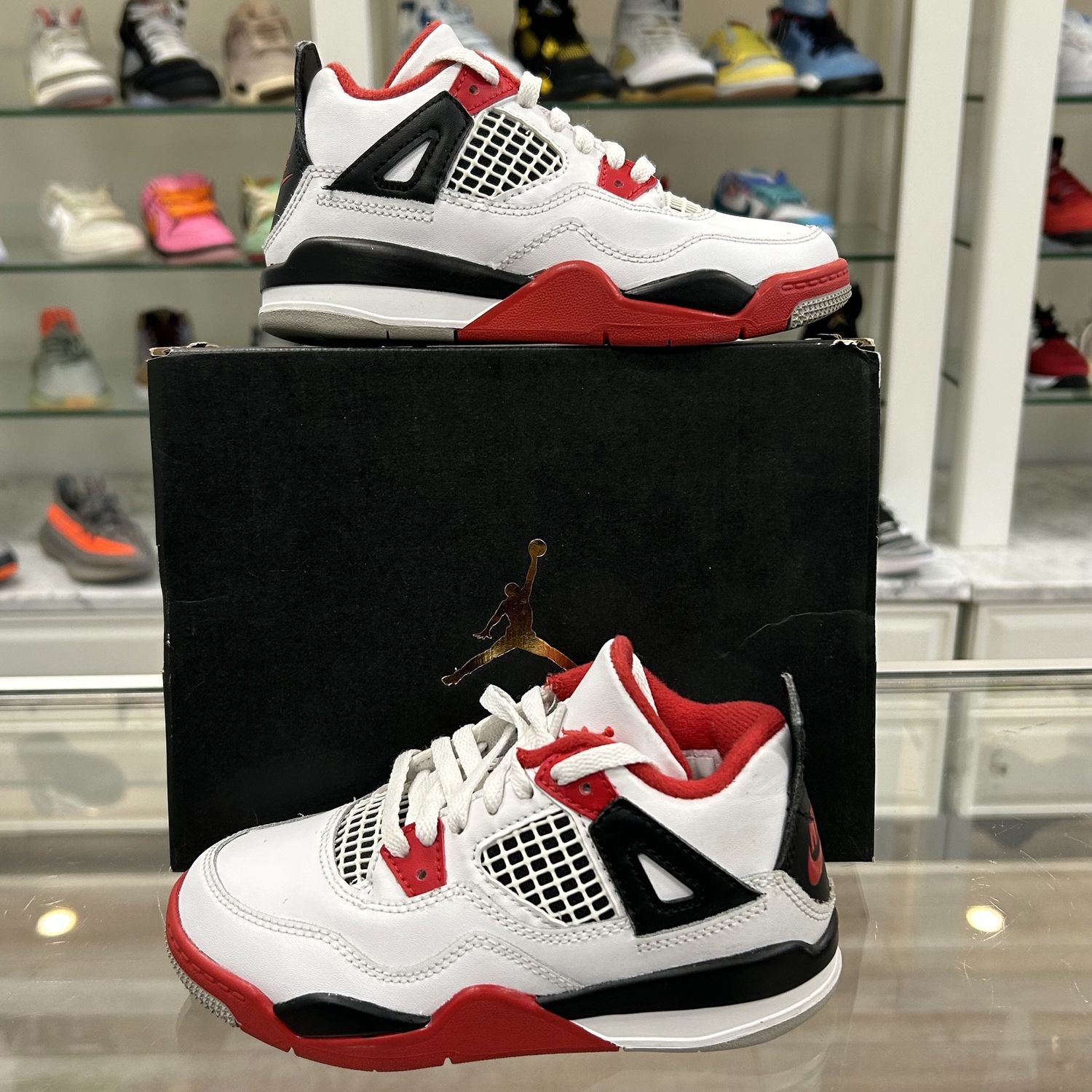 Jordan 4 Retro Fire Red (2020) (PS) - Pre Owned, Product Condition: Pre-Owned, Shoe Size: US 11C