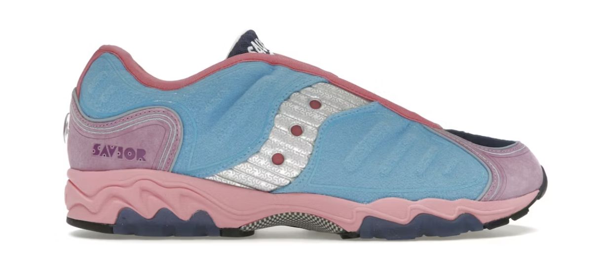 Saucony Matrix Jae Tips No Shoes In The House Blue Pink - Brand New