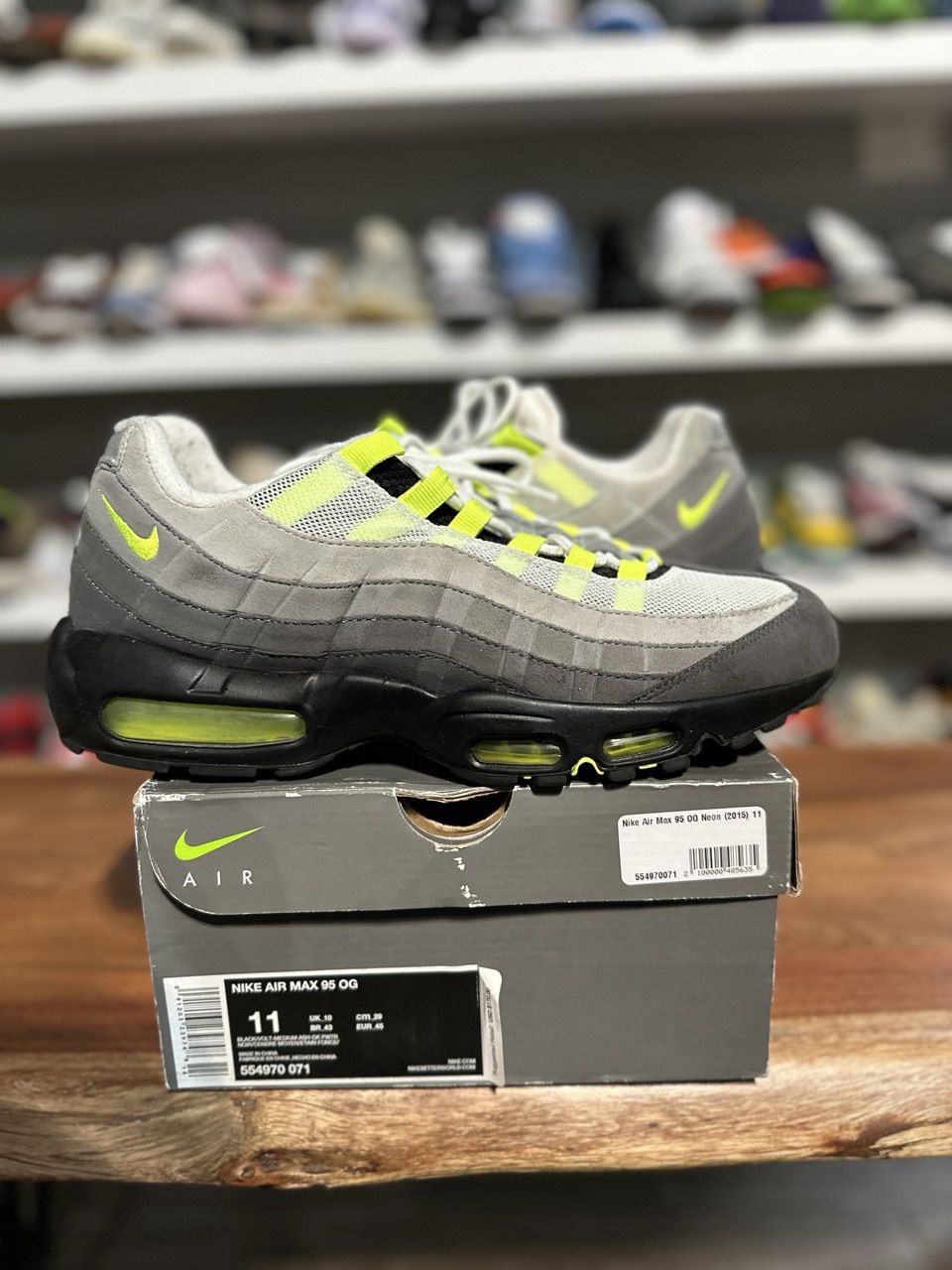 Nike Air Max 95 OG Neon (2015) • Pre-Owned, Product Condition: Pre-Owned, Shoe Size: US M 11
