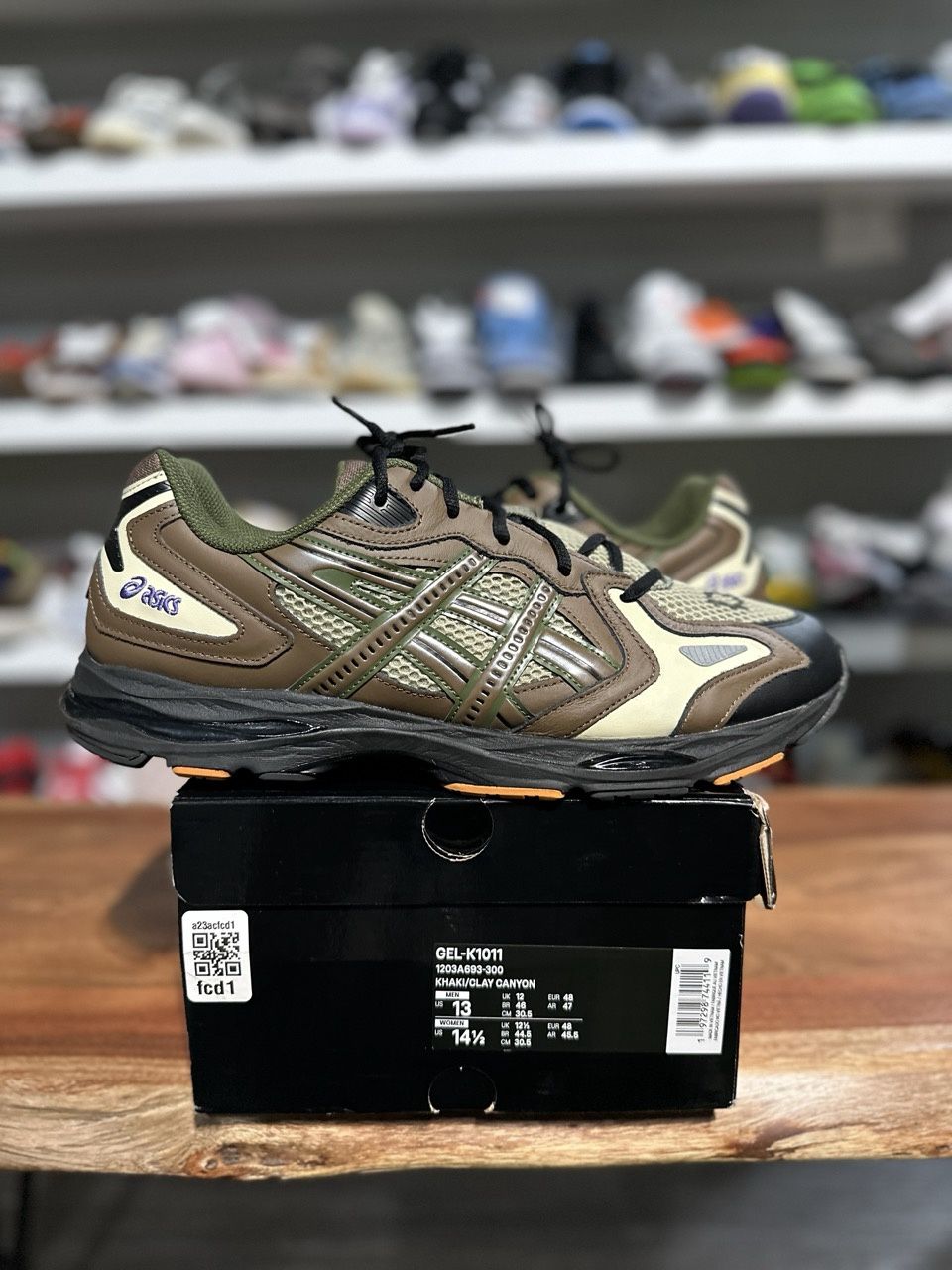 ASICS Gel-K1011 Gallery Dept. Mental Energy Khaki - Pre-Owned, Product Condition: Pre-Owned, Shoe Size: US M 13