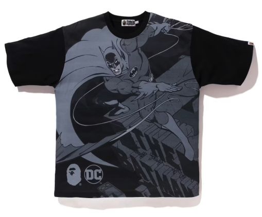 BAPE x DC Batman Relaxed Tee Black - New, Clothing Size: XL, Product Condition: Brand New