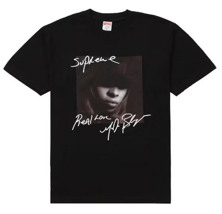 FW19 Supreme Mary J. Blige Tee Black - New, Product Condition: Brand New, Clothing Size: L