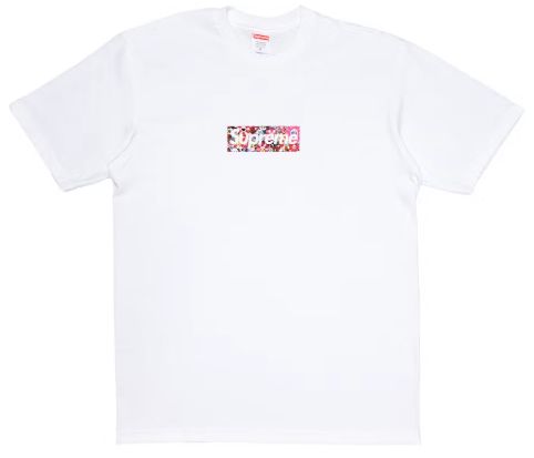SS20 Supreme Takashi Murakami Box Logo Tee White - New, Product Condition: Brand New, Clothing Size: M