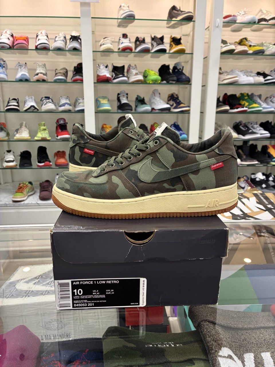 Nike Air Force 1 Low Supreme Camouflage - Pre-Owned, Product Condition: Pre-Owned, Shoe Size: US M 10.5