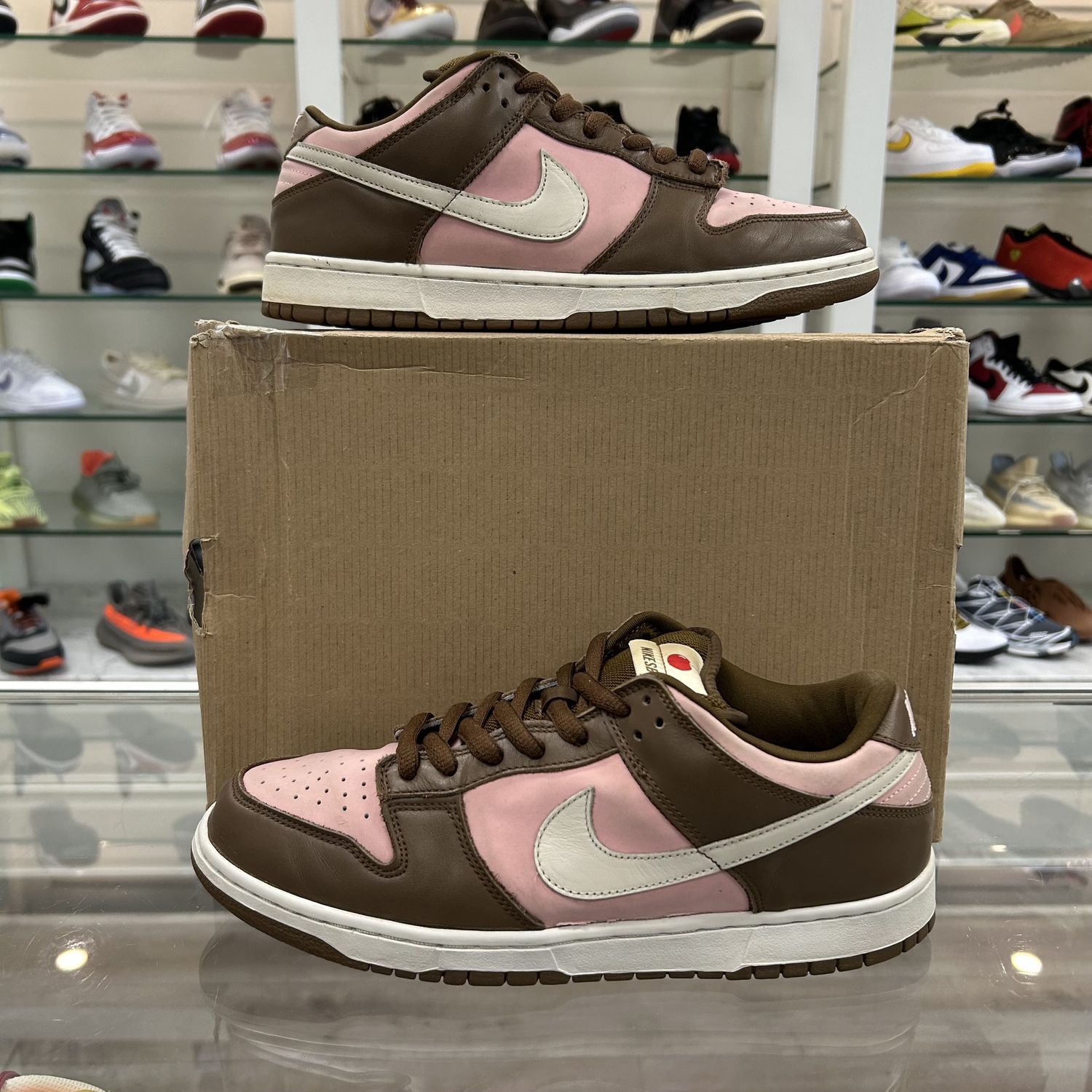 Nike SB Dunk Low Stussy Cherry - Pre-Owned, Product Condition: Pre-Owned, Shoe Size: US M 10.5