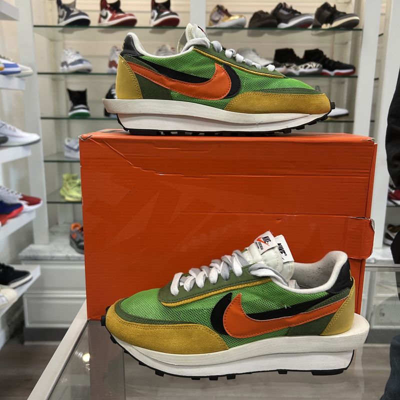 Nike LD Waffle sacai Green Gusto - Pre Owned