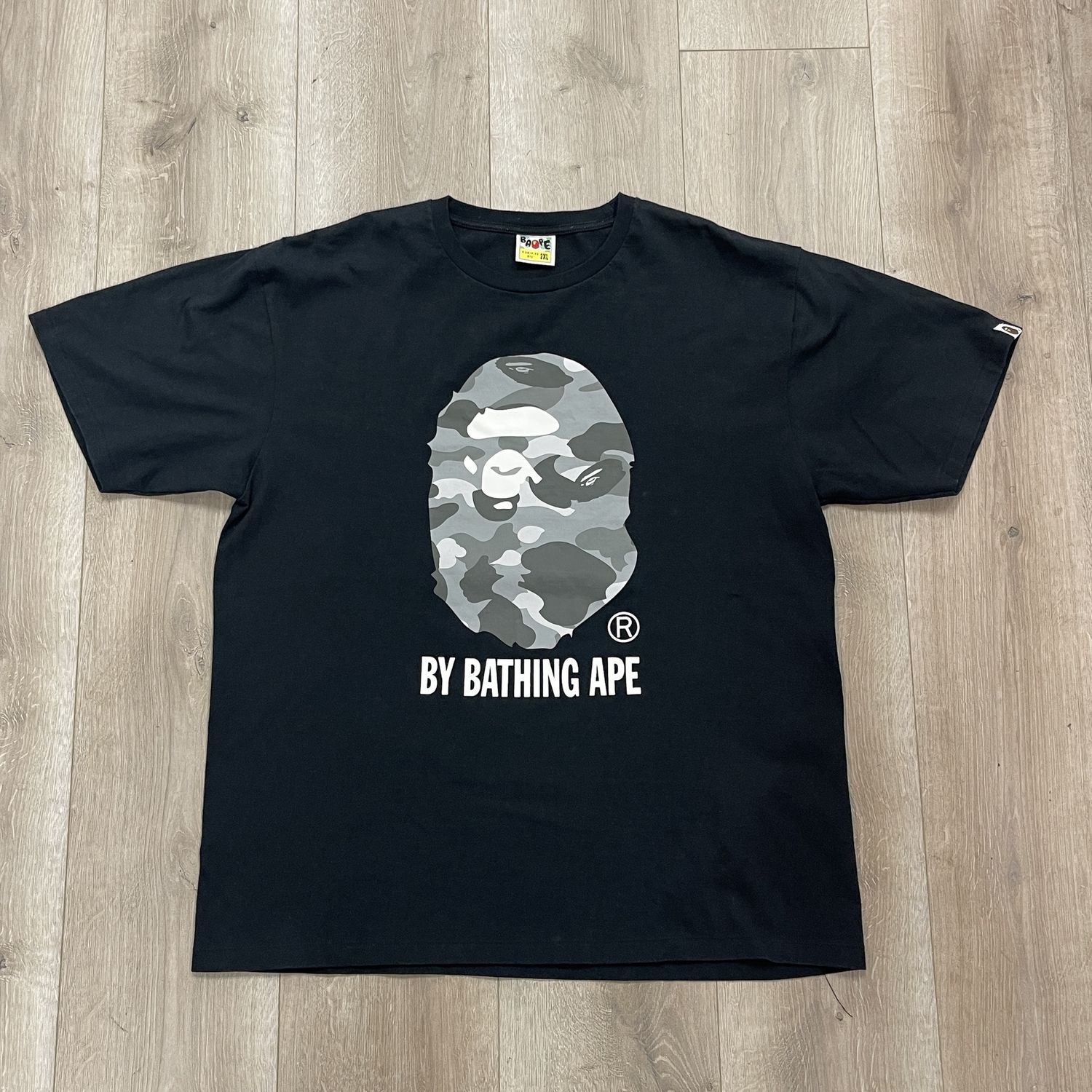 A Bathing Ape City Camo by Tee Black - Pre Owned, Product Condition: Pre-Owned, Clothing Size: XXL
