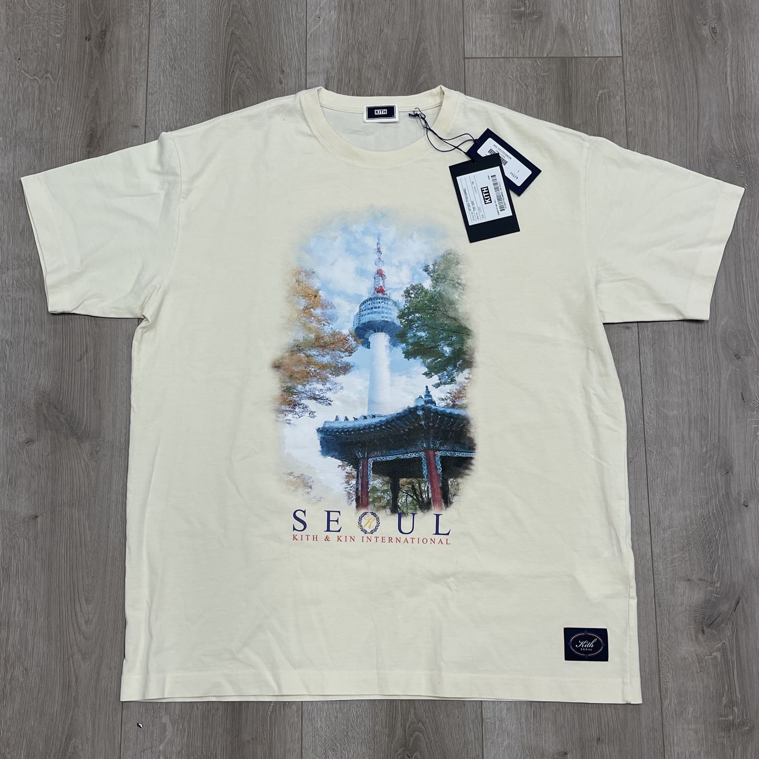 Kith Seoul Tower Vintage Tee - New, Clothing Size: L, Product Condition: Brand New