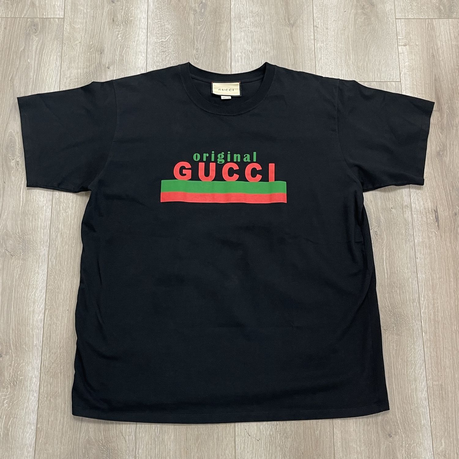 Gucci Original Gucci Black Tee - Pre Owned, Product Condition: Pre-Owned, Clothing Size: XXL