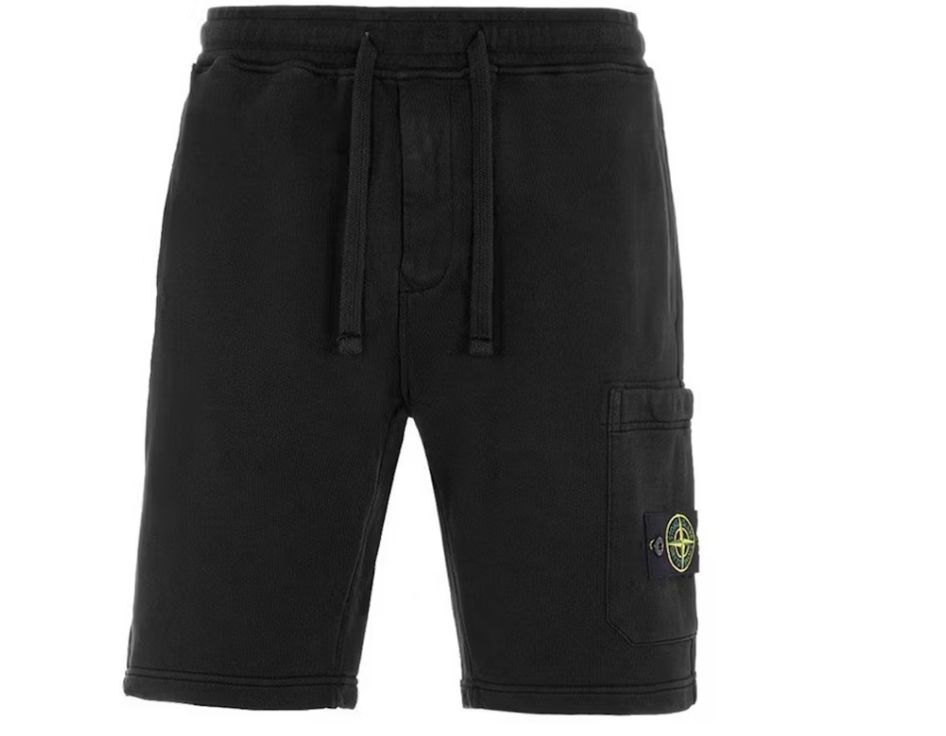 Stone Island Black shorts - Pre-Owned, Clothing Size: US Large, Product Condition: Pre-Owned