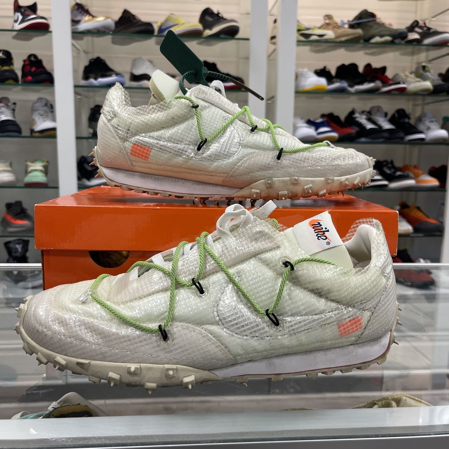 Nike Waffle Racer Off-White White (W), Shoe Size: US W 13