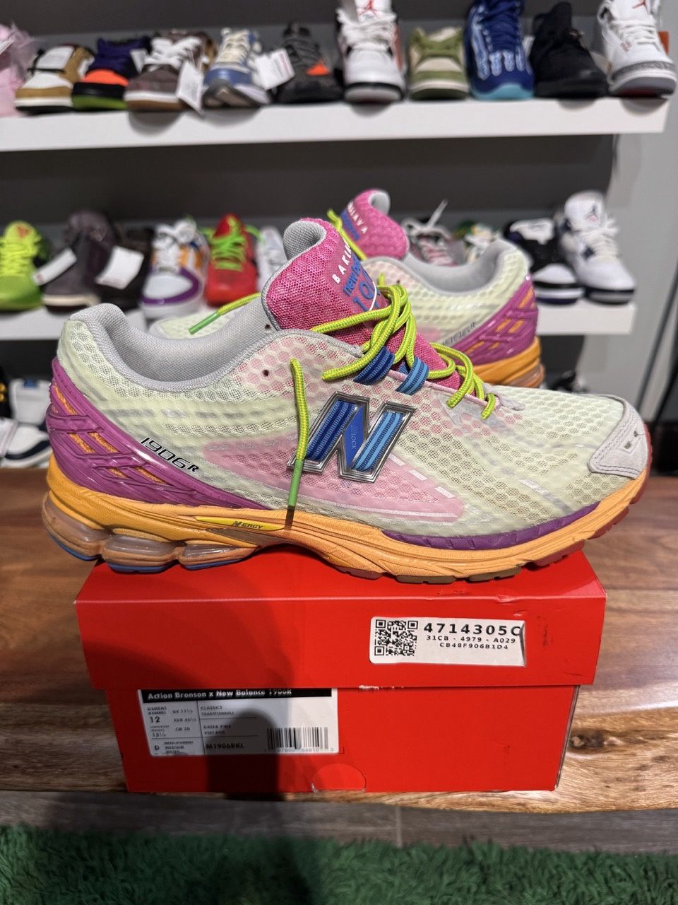 New Balance 1906R Action Bronson Rosewater - Pre-Owned, Product Condition: Pre-Owned, Shoe Size: US M 12