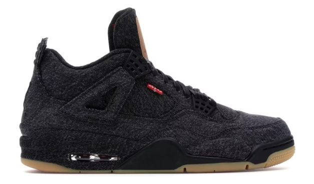 Jordan 4 Retro Levi&#39;s Black (Levi&#39;s Tag)