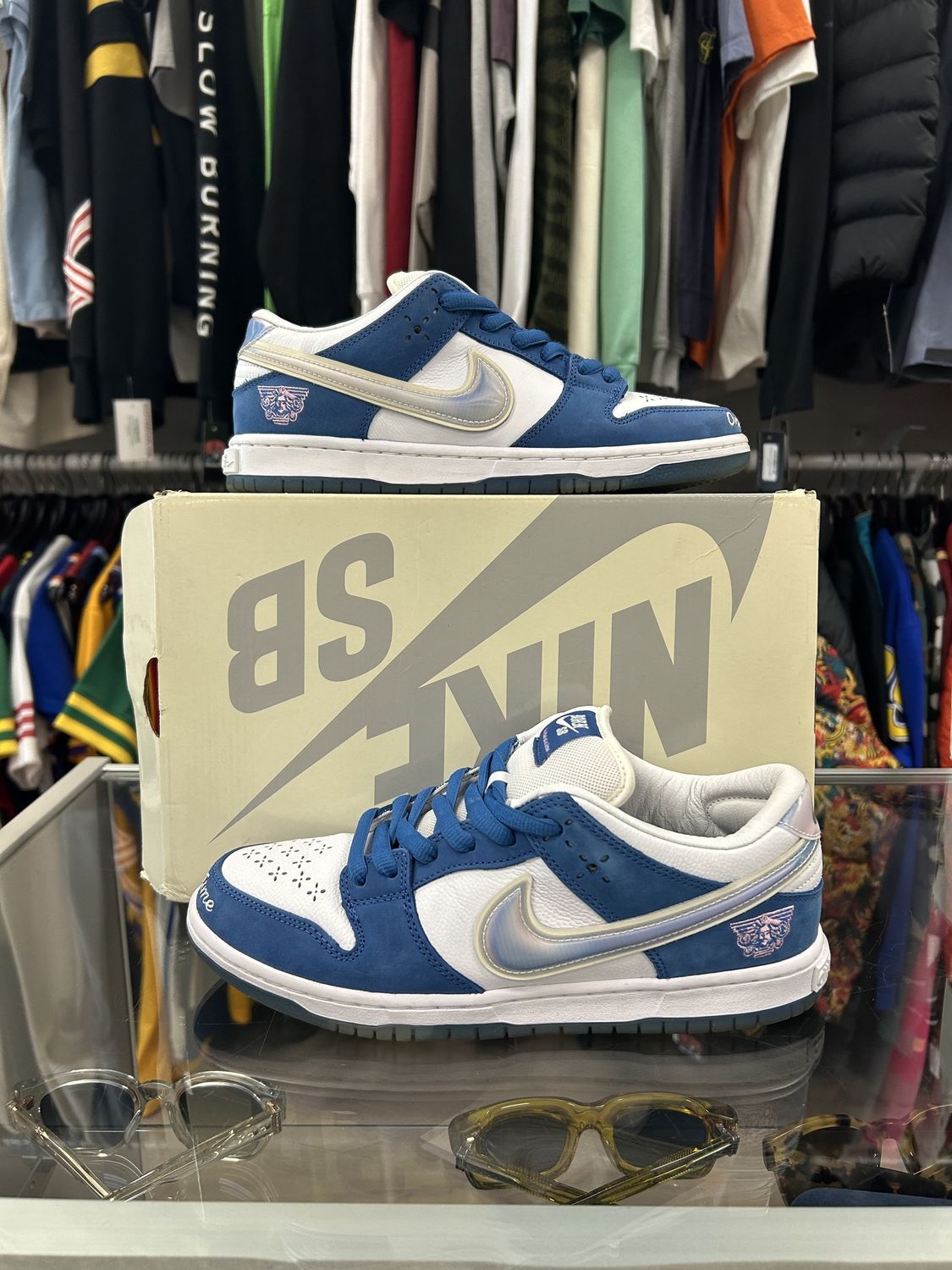 Nike SB Dunk Low Born X Raised One Block At A Time  • Pre-Owned, Product Condition: Pre-Owned, Shoe Size: US M 8.5