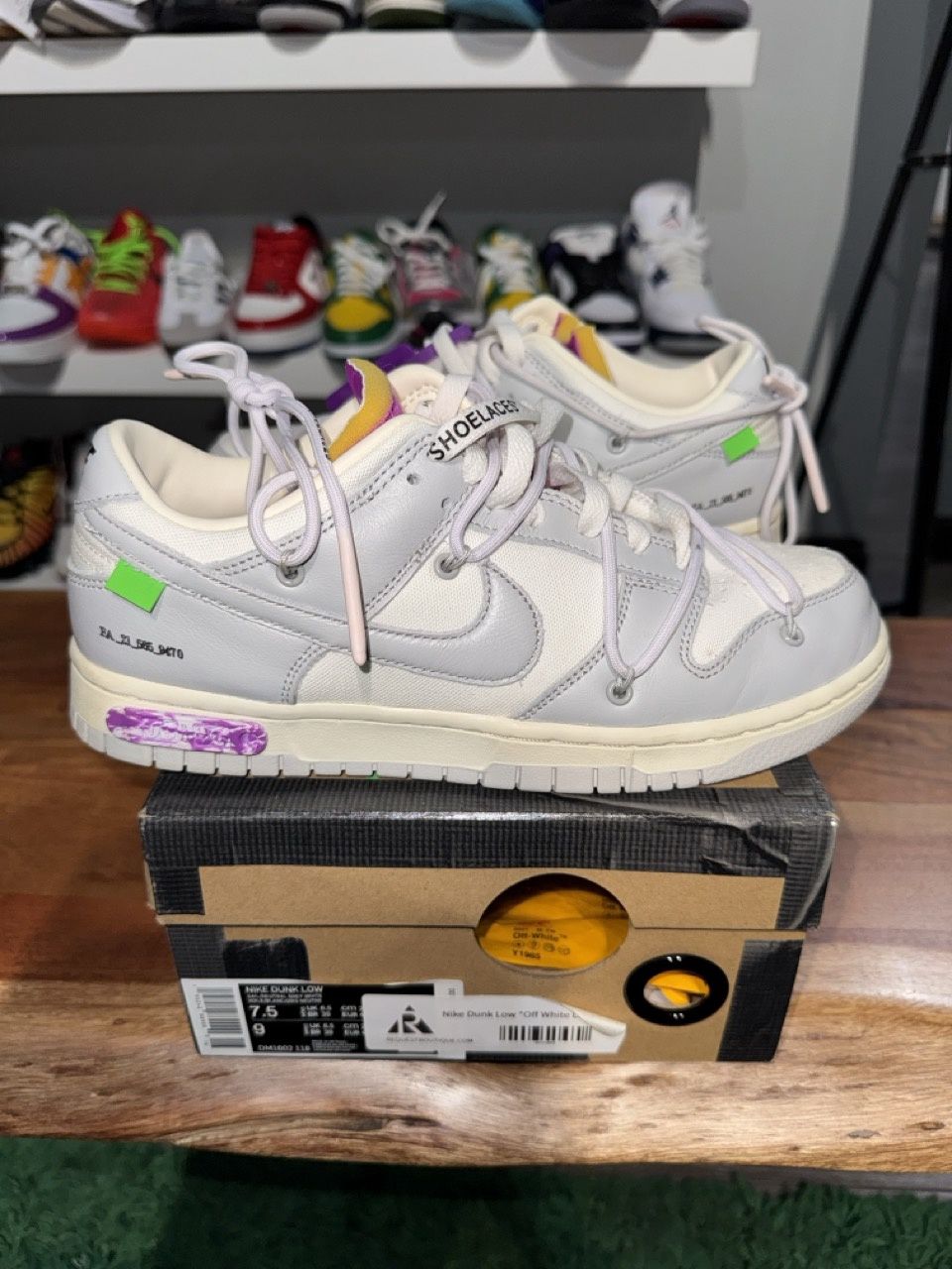 Nike Dunk Low Off-White Lot 3 • Pre-Owned, Product Condition: Pre-Owned, Shoe Size: US M 7.5