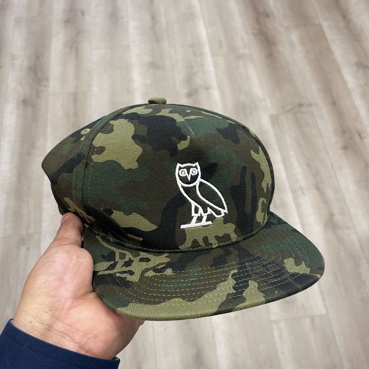 BAPE x OVO Woodland Camo Snapback Cap Green, Product Condition: Brand New