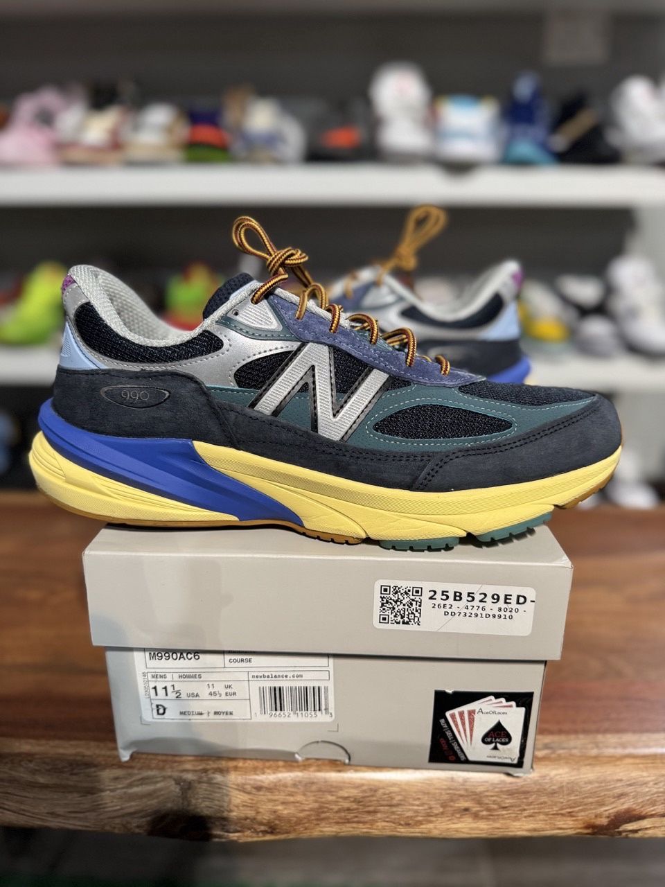 New Balance 990v6 MiUSA Action Bronson Lapis Lazuli - Pre-Owned, Product Condition: Pre-Owned, Shoe Size: US M 11.5