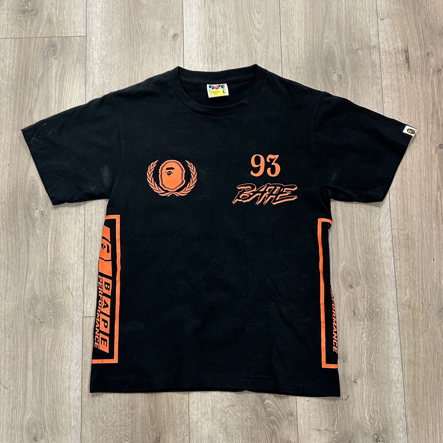FW19 BAPE Bicolor Motor Sport Tee -Pre-Owned, Product Condition: Pre-Owned, Clothing Size: S