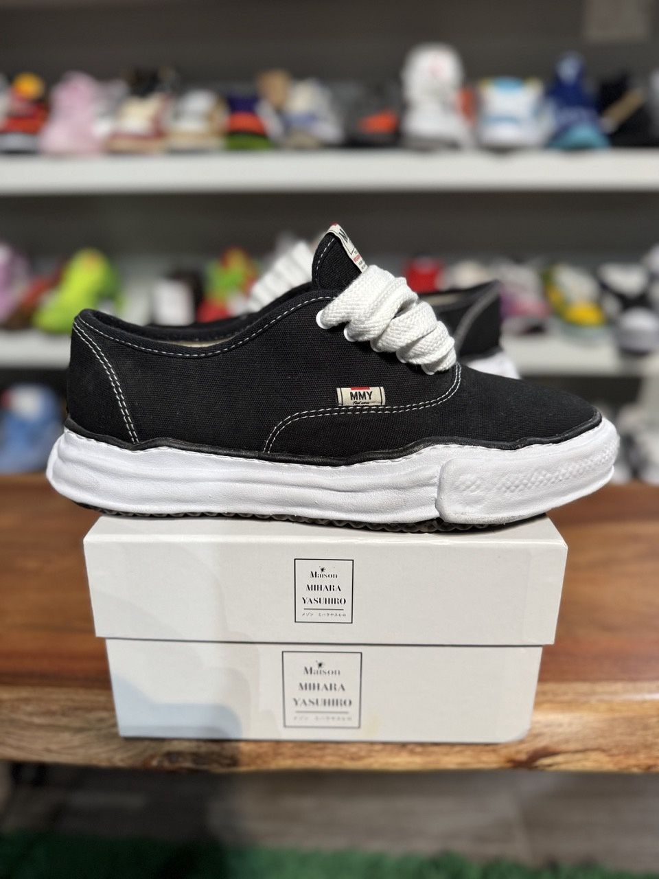 Maison Mihara Yasuhiro Baker OG Sole Canvas Low Black • Pre-Owned, Product Condition: Brand New, Shoe Size: US M 12