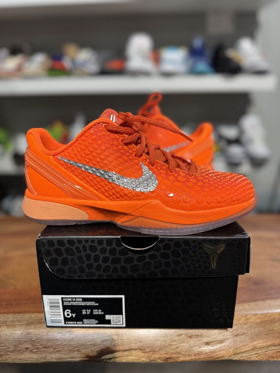 Nike Kobe 6 Total Orange (GS) • Pre-Owned, Product Condition: Pre-Owned, Shoe Size: US 6Y