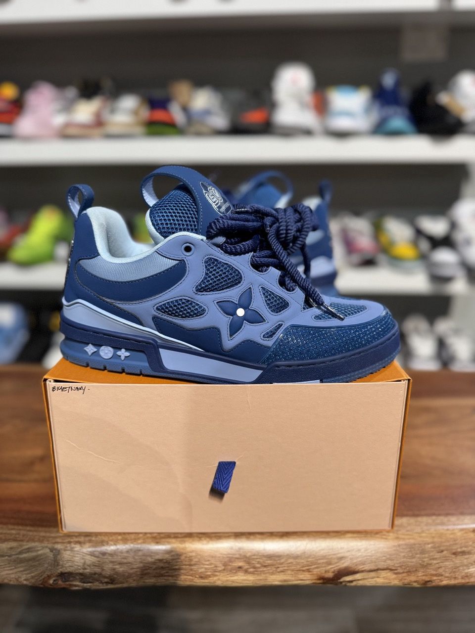 Louis Vuitton LV Skate Blue • Pre-Owned, Product Condition: Pre-Owned, Shoe Size: US M 9