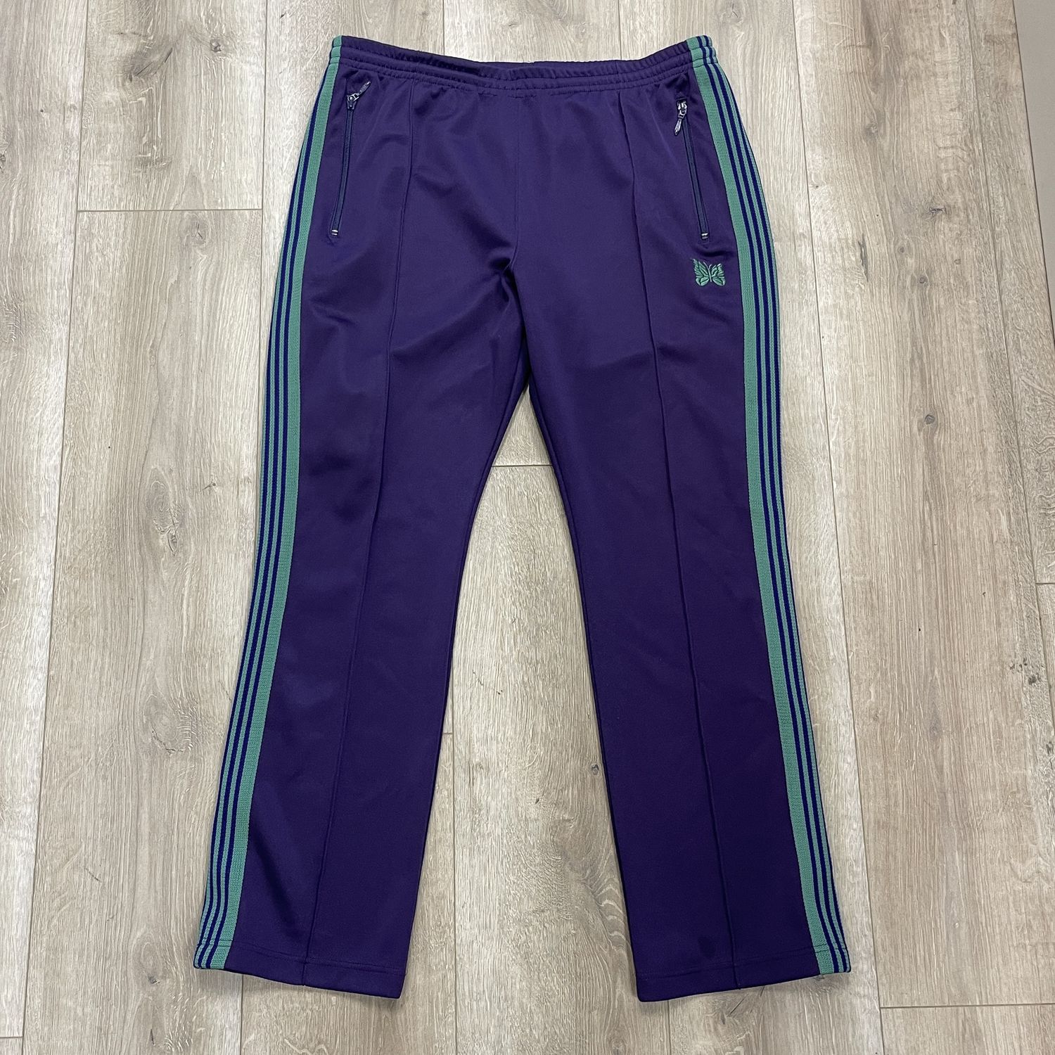Needles Narrow Track Pant Poly, Product Condition: Pre-Owned, Shoe Size: L