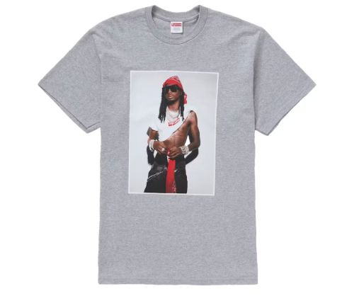 Supreme Playboi Carti Tee Heather Grey - New