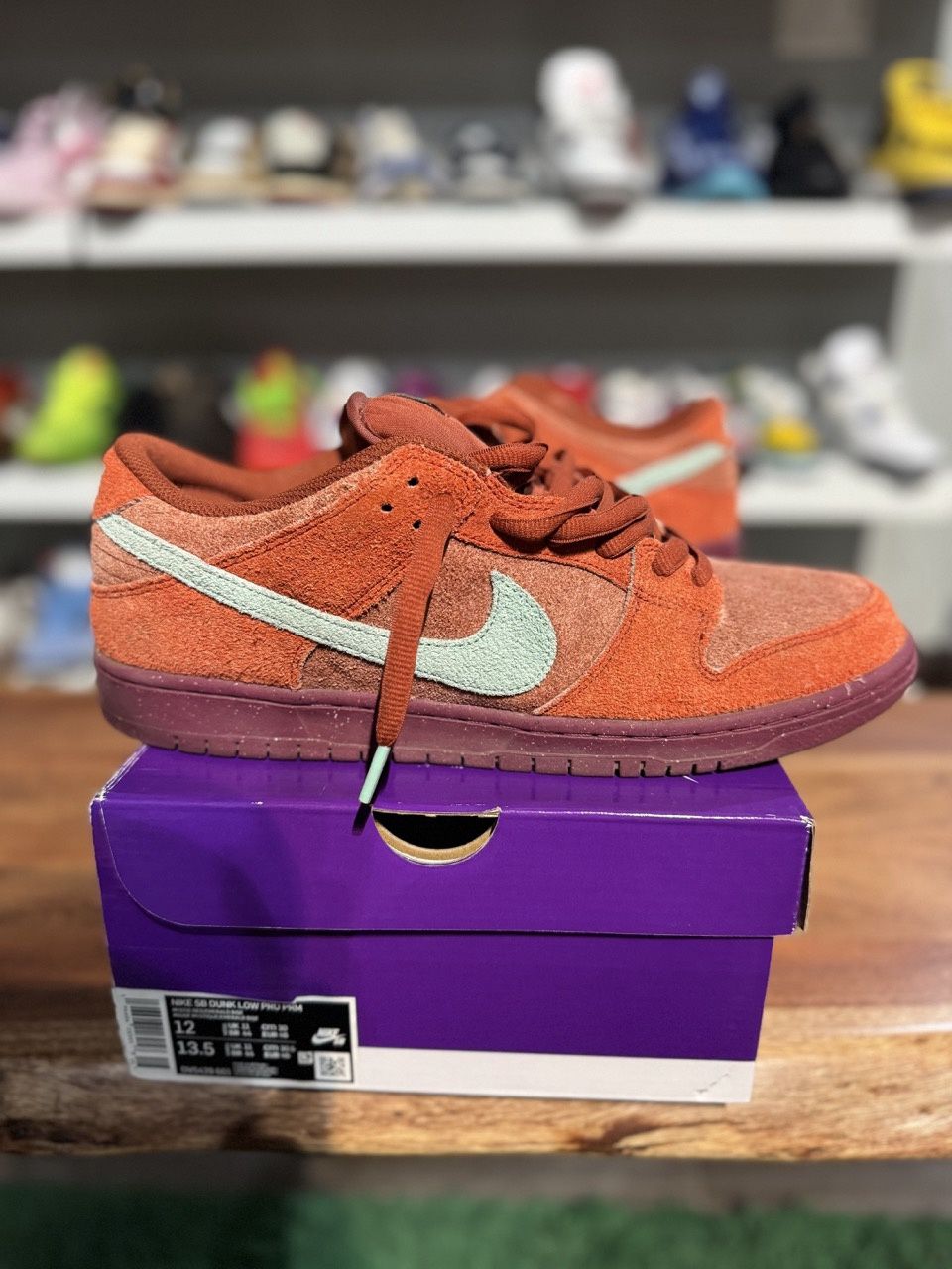 Nike SB Dunk Low Mystic Red Rosewood - Pre-Owned, Product Condition: Pre-Owned, Shoe Size: US M 12