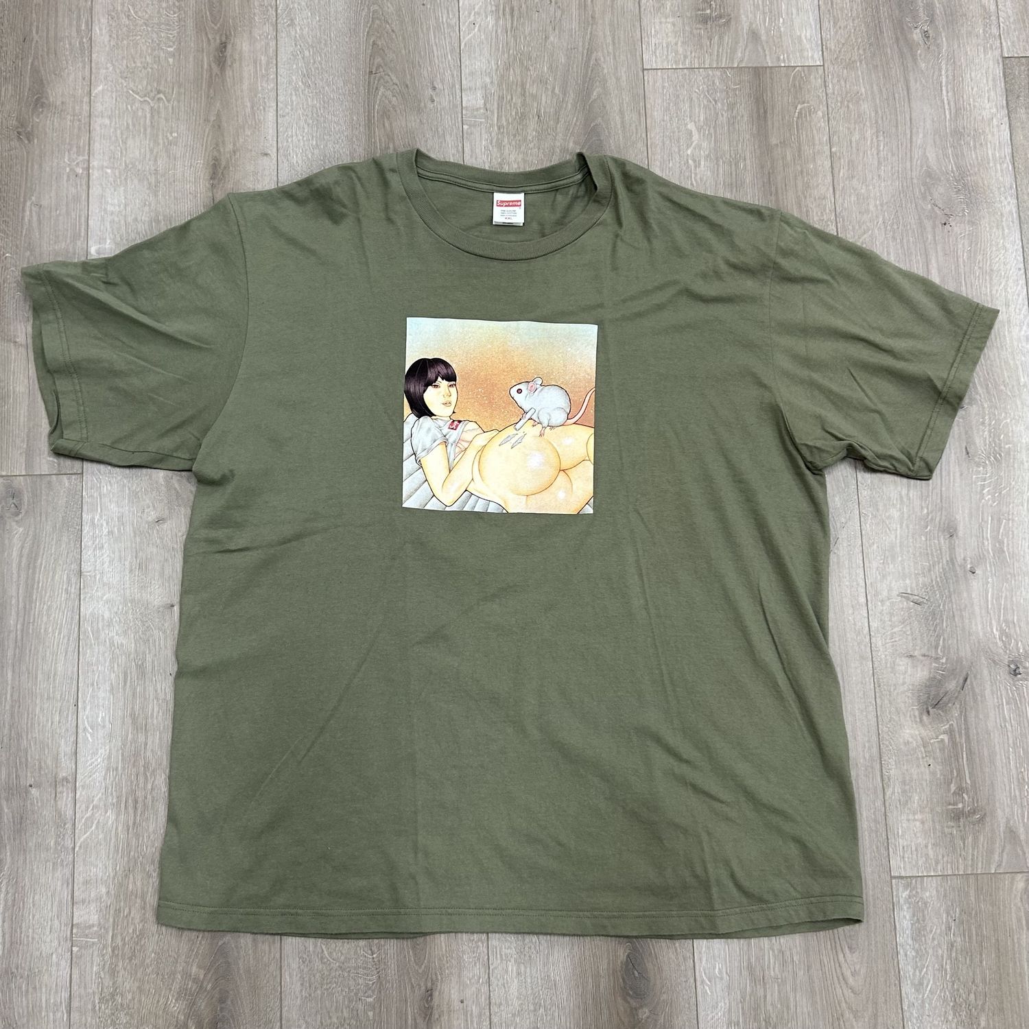 SS25 Supreme Mouse Tee - Pre-Owned, Clothing Size: XXL, Product Condition: Pre-Owned