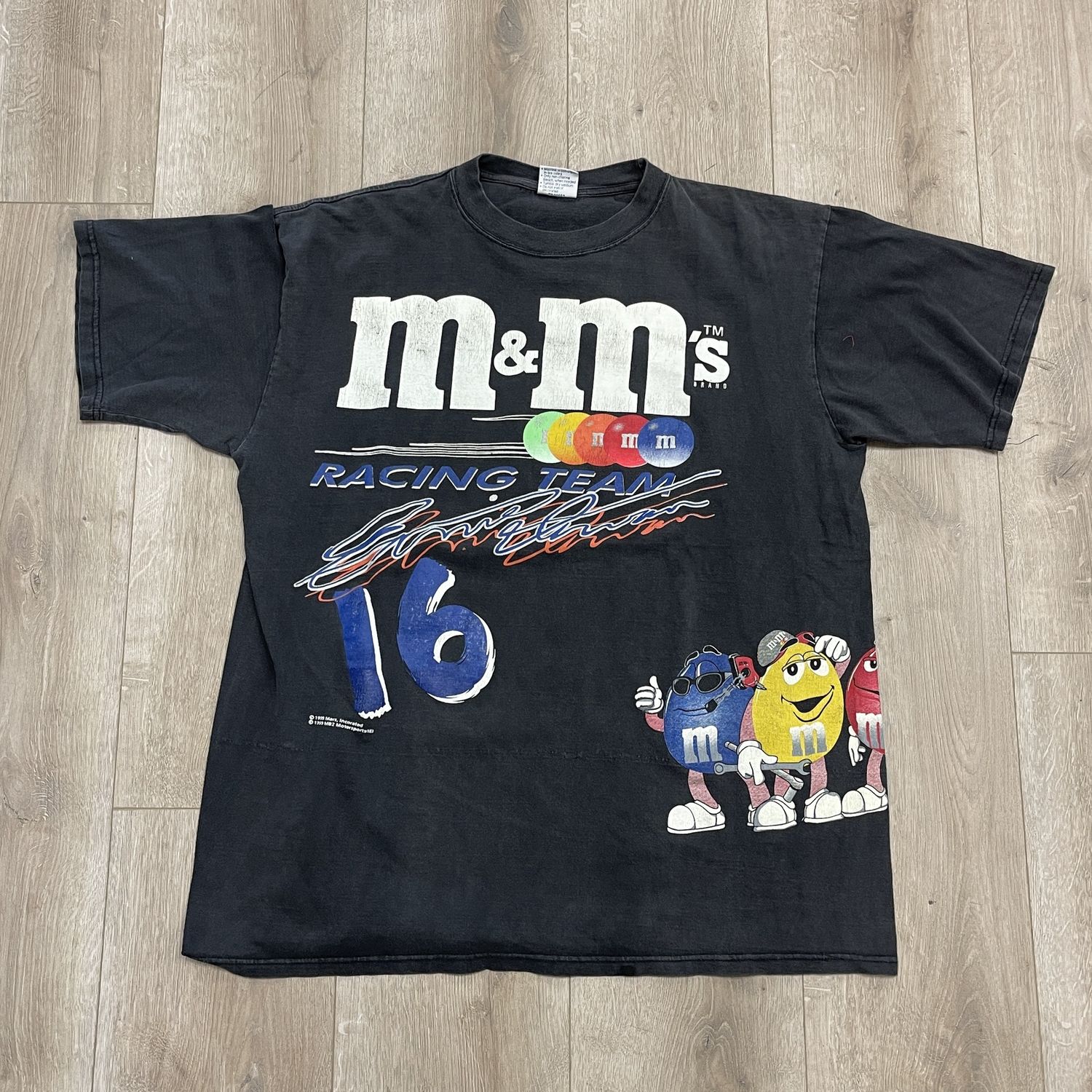 Vintage 1999 M&amp;M Racing Tee - Pre-Owned, Clothing Size: XL, Product Condition: Pre-Owned
